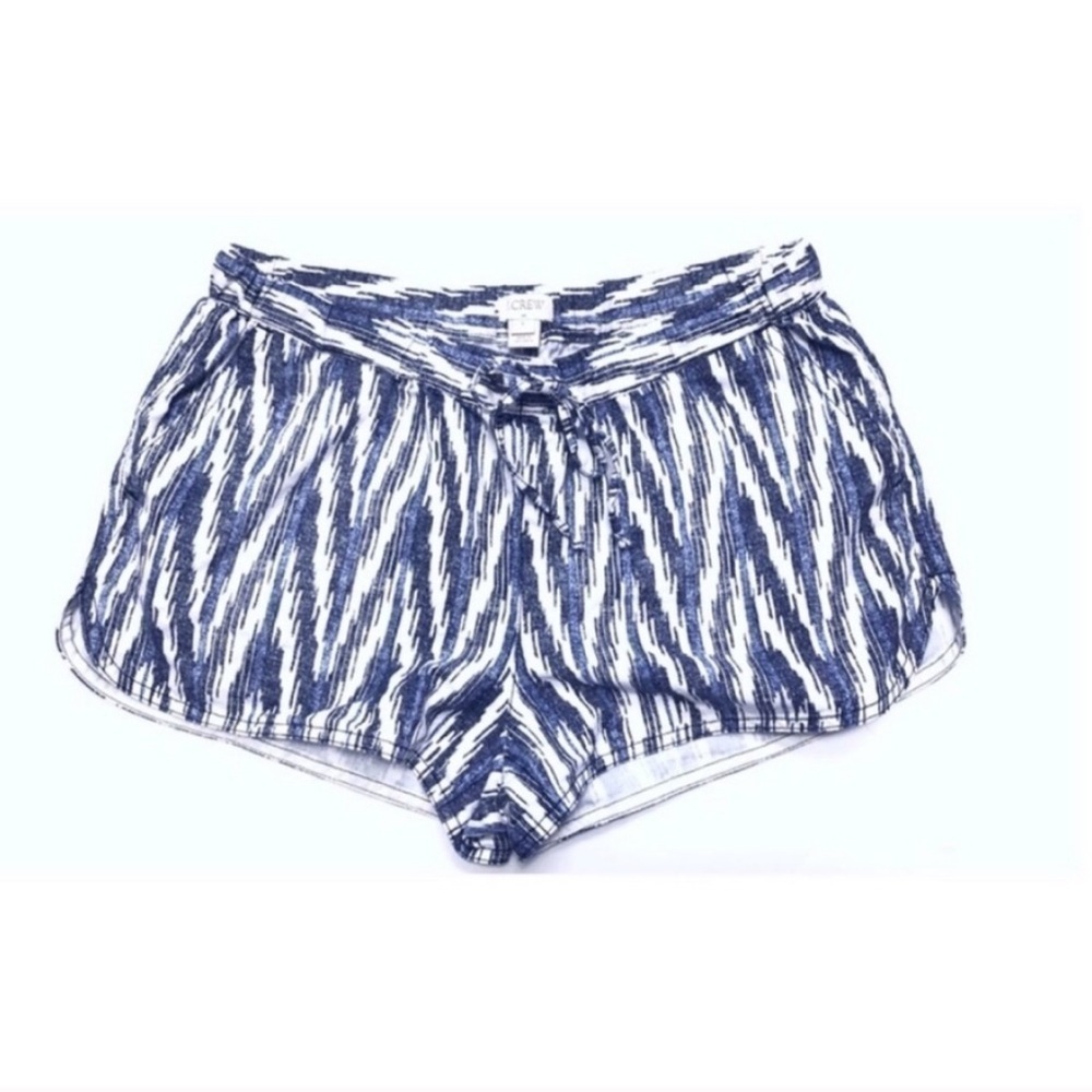 🆕 J. Crew drawstring chevron linen sh…